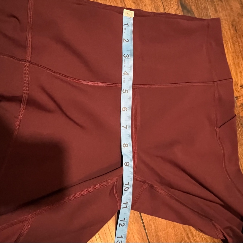 Lululemon Burgundy Leggings Size 6 - Picture 8 of 9